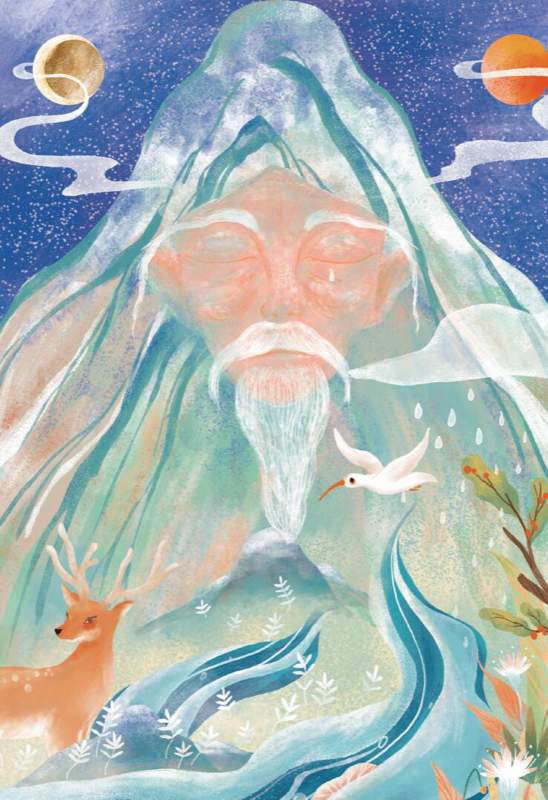 盘古开天地 AI生成插图